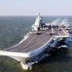 Chinese aircraft carrier Liaoning in training in the Yellow Sea in December, 2016 (Photo Credit: Getty)